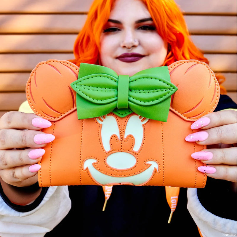 Minnie Mouse Glow in the Dark Pumpkin Flap Wallet
