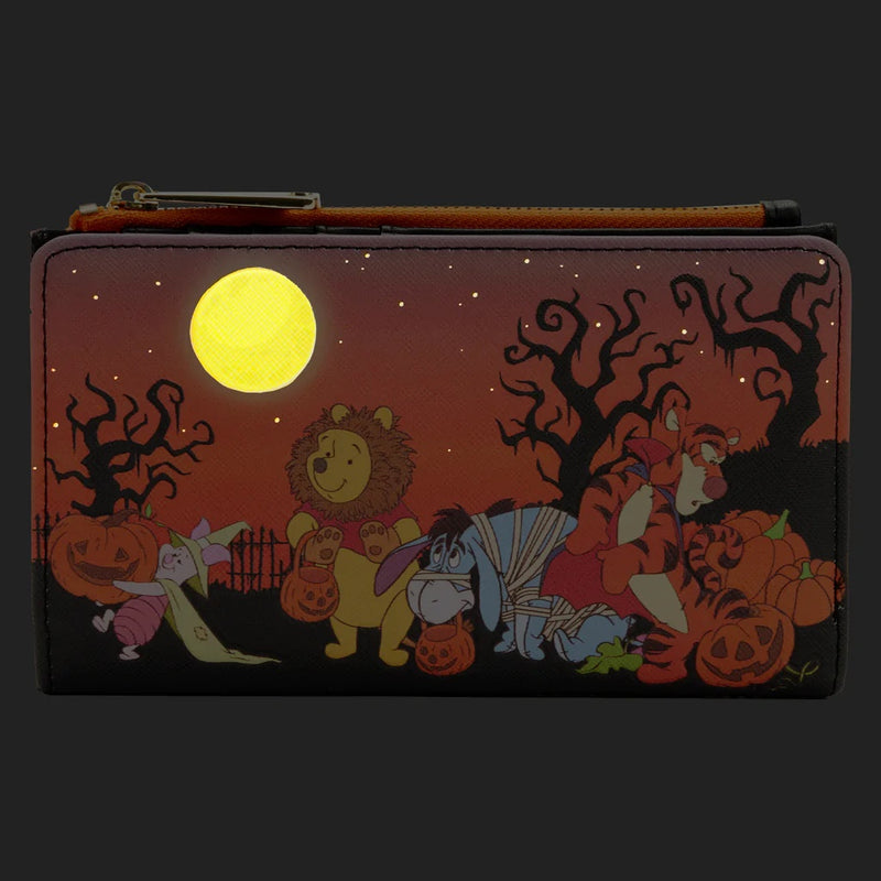 Winnie the Pooh Halloween Group Glow-in-the-Dark Flap Wallet