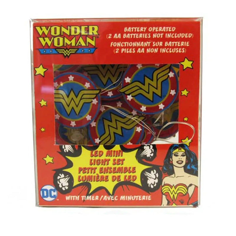 Wonder Woman Battery-Operated LED Fairy Light Set