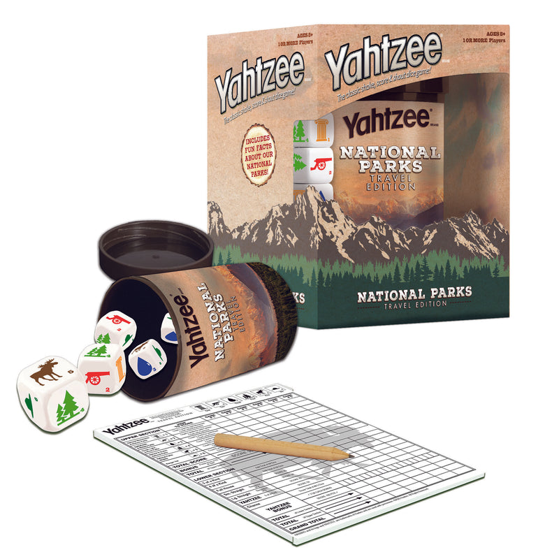 YAHTZEE National Parks Travel Edition | Classic Yahtzee Dice Game