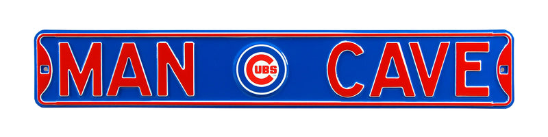 Chicago Cubs Man Cave 36" x 6" Street Sign