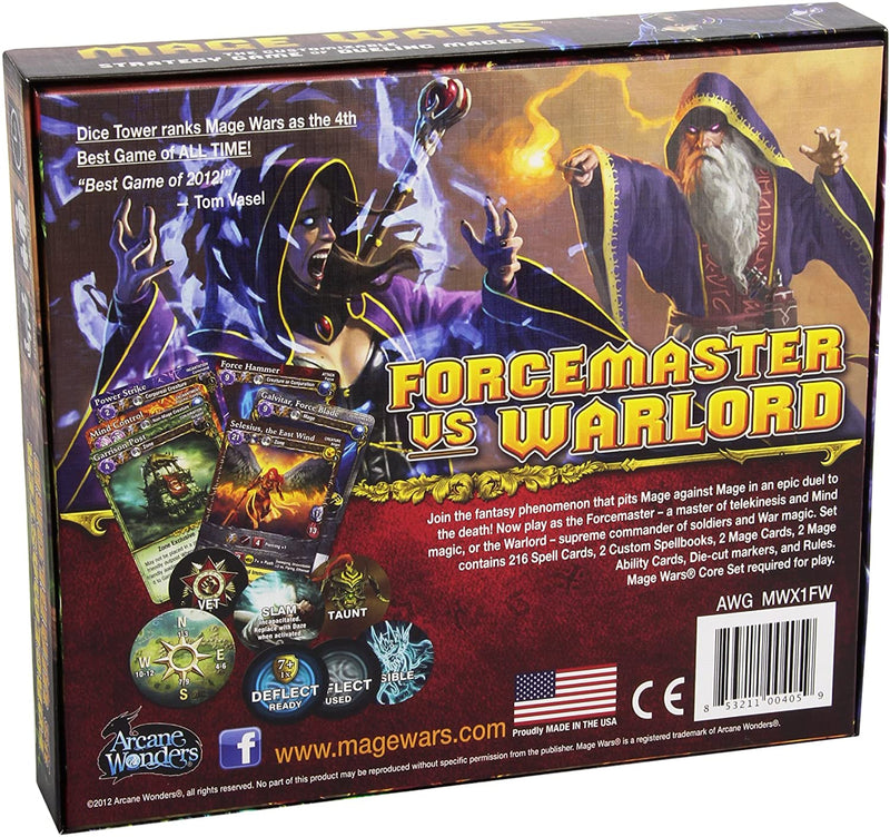 Mage Wars: Forcemaster vs. Warlord