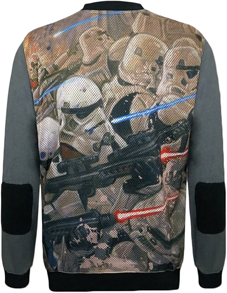 Star Wars Power Lord Men's Sublimated Mesh Crew Neck Sweatshirt