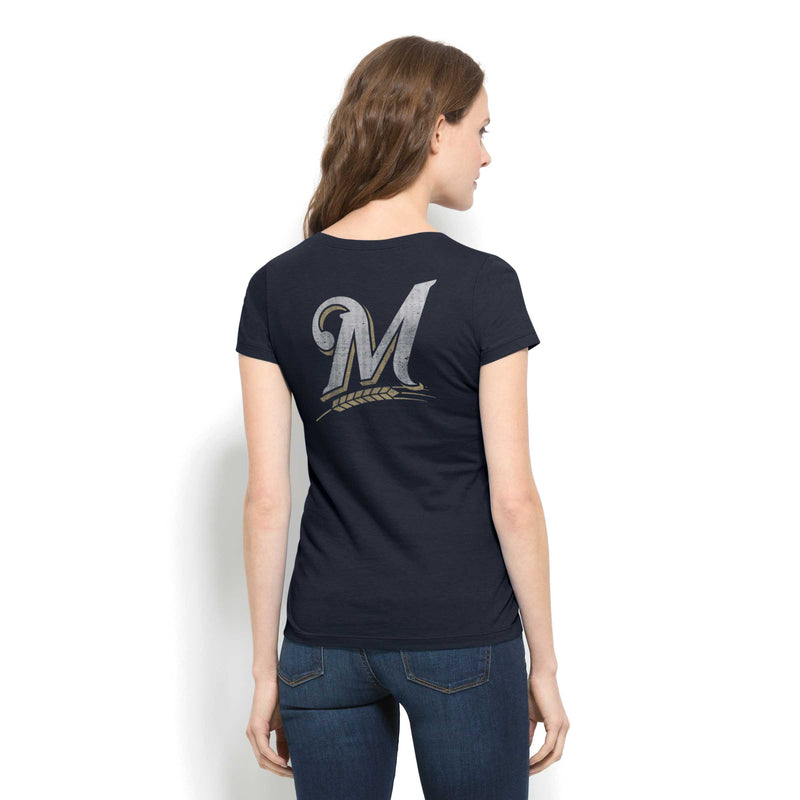 Milwaukee Brewers MVP Women's Blue V-Neck Shirt