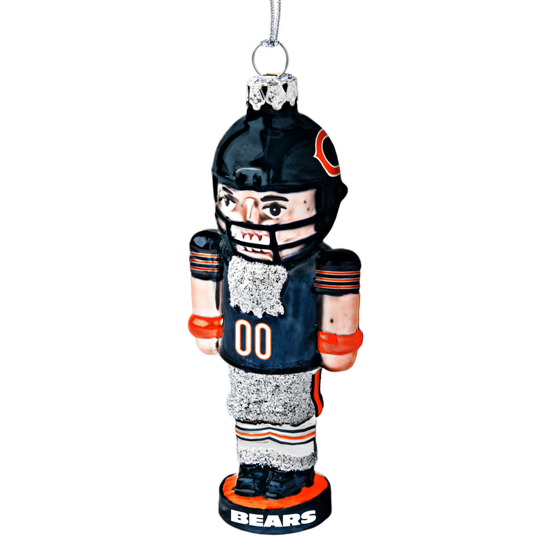 Chicago Bears Football Nutcracker Ornament