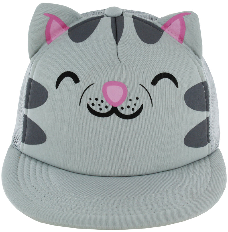Big Bang Theory Soft Kitty Trucker Snapback Hat (Grey, Adjustable)
