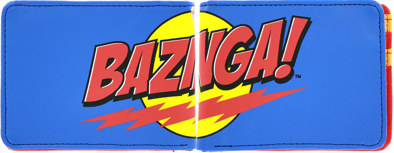 Big Bang Theory Blue Bazinga! Logo Wallet