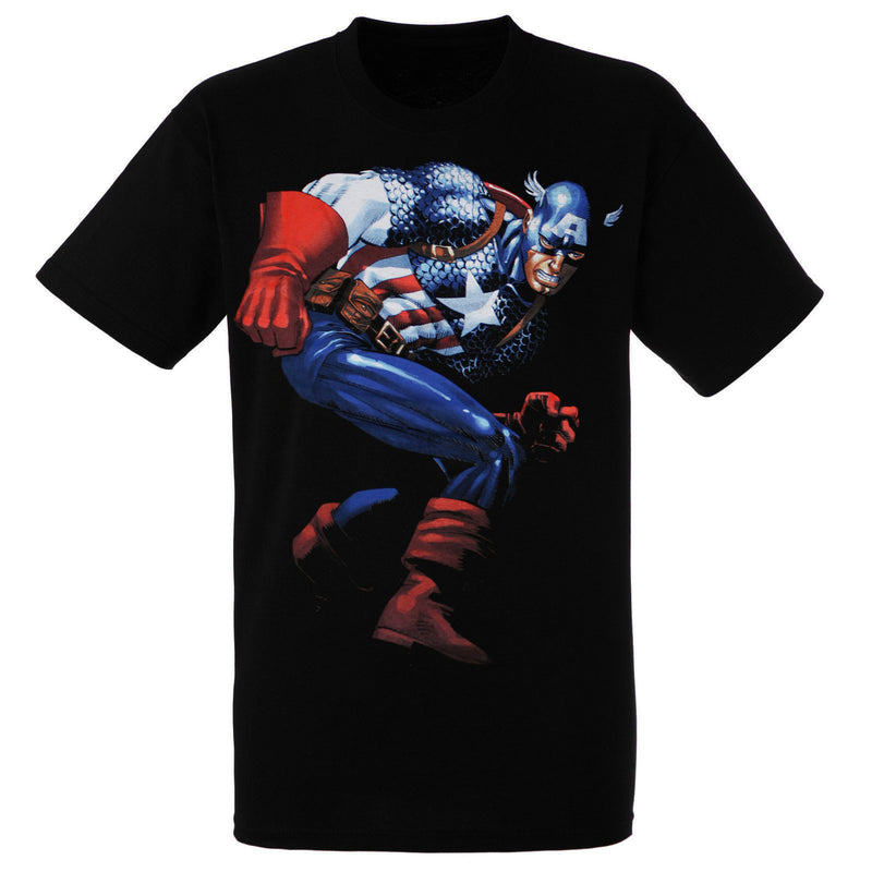 Captain America Cap'n Action Men's T-Shirt