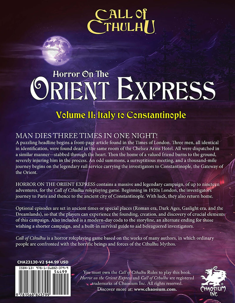 Call of Cthulhu: Horror on the Orient Express - 2 Volume Set