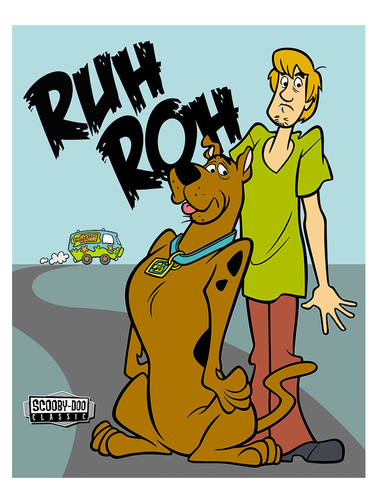 Scooby Doo Ruh Roh 16" x 13" Tin Sign