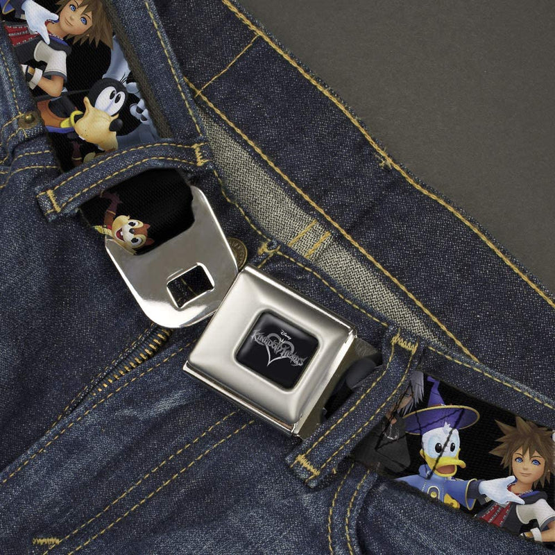 Kingdom Hearts 8-Character Group Pose Seatbelt Belt