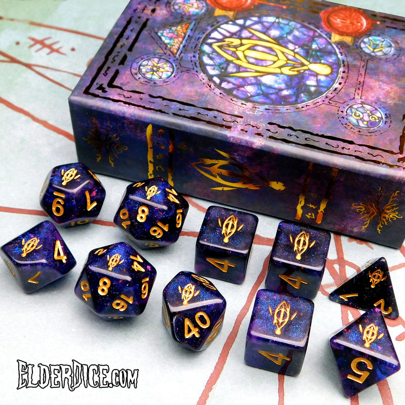 Elder Dice Seer's Eye- Mythic Glass and Wax Edition