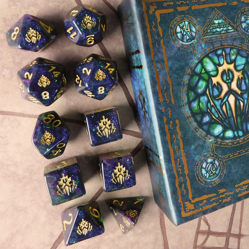 Elder Dice: Crest of Dagon  - Mythic Glass and Wax Edition