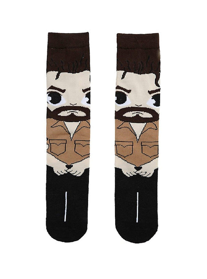 The Walking Dead-Chibi-Unisex Crew Sock-1 Pair-One Size Fits Most-Rick