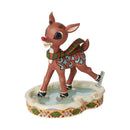 Rudolph the Red-Nosed Reindeer Ice Skating Figure