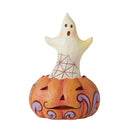 Jim Shore Heartwood Creek Ghost and Pumpkin Mini Figurine
