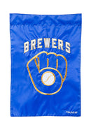 Milwaukee Brewers Applique Garden Flag