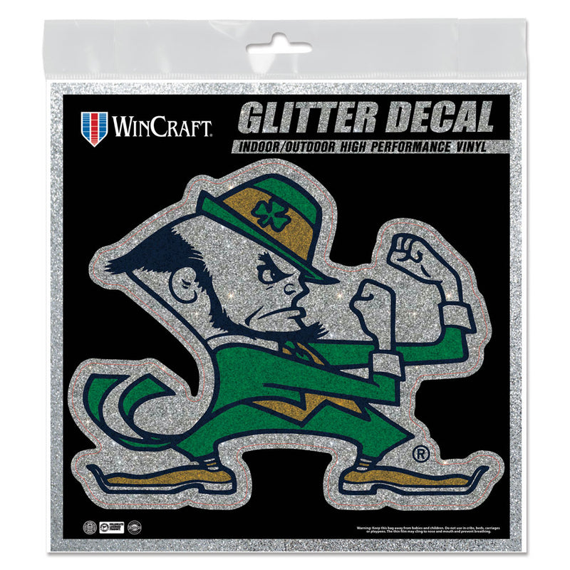 Notre Dame Fighting Irish 6" x 6" Glitter Decal