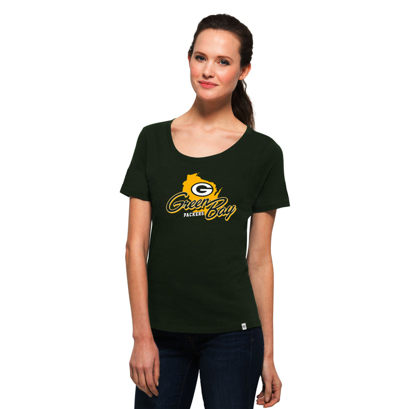 Green Bay Packers State of Wisconsin Women's Short Sleeve Tee