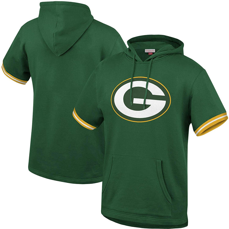 Green Bay Packers French Terry Short Sleeve Hoody