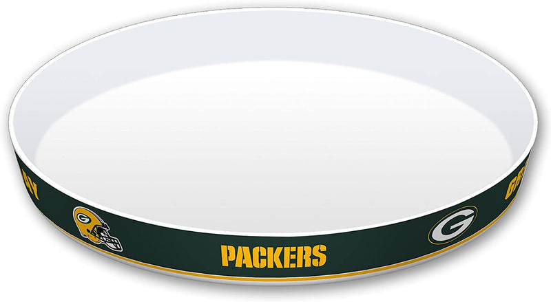 Green Bay Packers Party Platter with Dividers and Dip Bowl