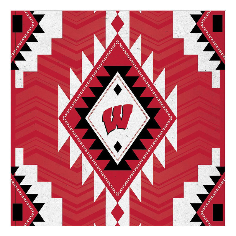 Wisconsin Badgers Tribal Coaster