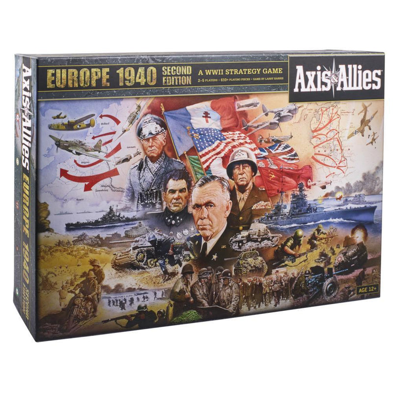 Avalon Hill Axis & Allies Europe 1940 Second Edition WWII Strategy Board Game
