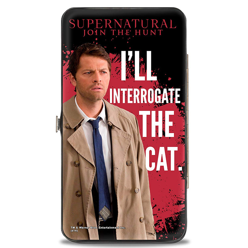 Supernatural I'll Interrogate The Cat Hinged Wallet