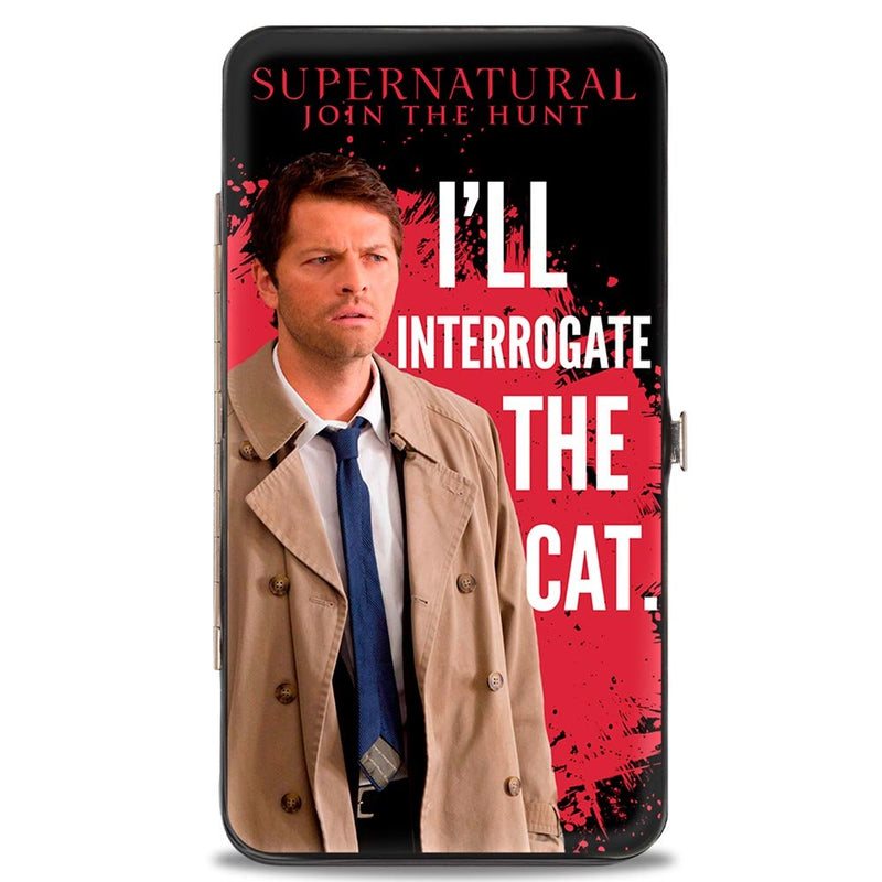 Supernatural I'll Interrogate The Cat Hinged Wallet
