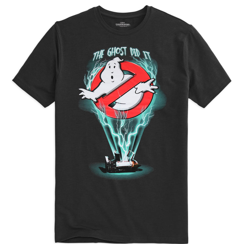 Ghostbusters The Ghost Did It Shirt, Grey