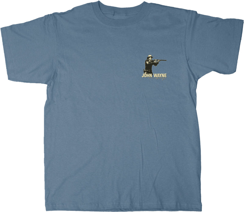 John Wayne Gun Control Men's T-Shirt, Indigo
