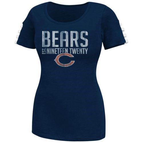 Chicago Bears Shoulder Laces Women's Tee