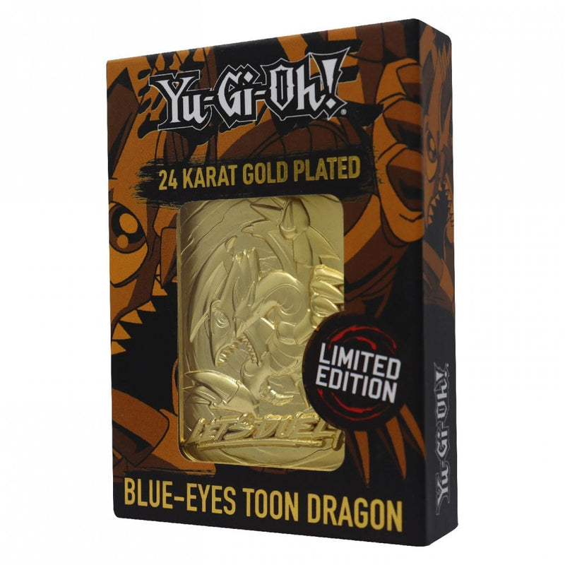 Yu-Gi-Oh! Blue-Eyes Toon Dragon - 24 Karat Gold Plated Metal Card