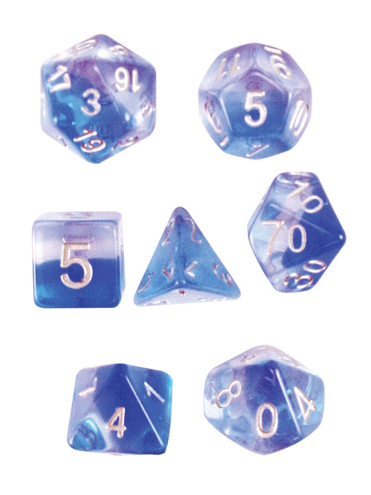 7-Piece Polyhedral Dice Set: Mint Blue