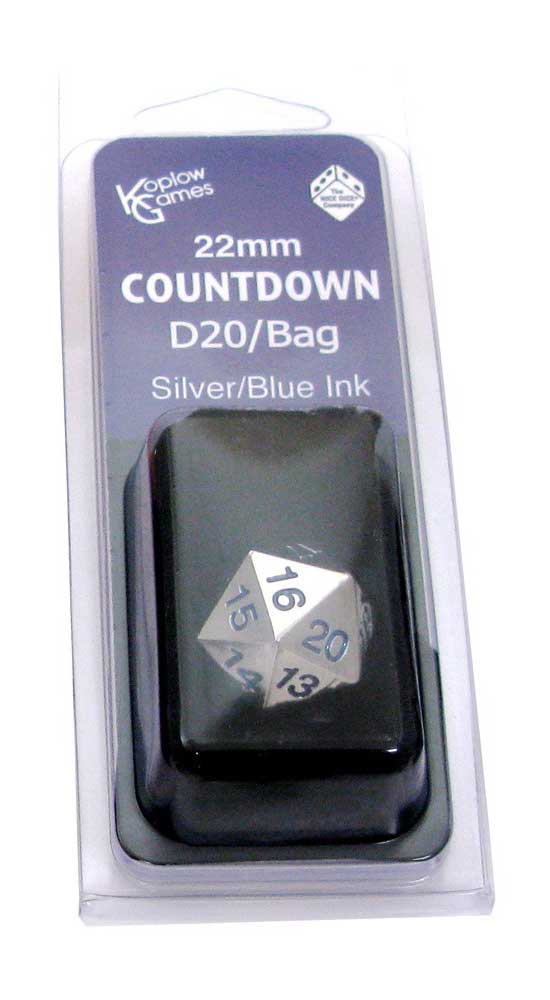 Countdown D20 22MM Metal with Bag