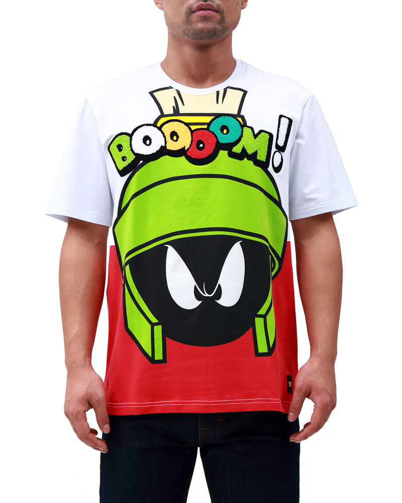 Looney Tunes Marvin the Martian Boooom Shirt, White
