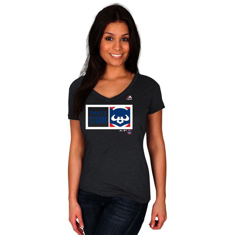 Chicago Cubs That's Cubs Women's Charcoal Tee