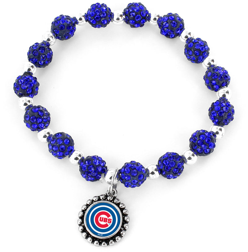 Chicago Cubs Pebble Bead Stretch Bracelet