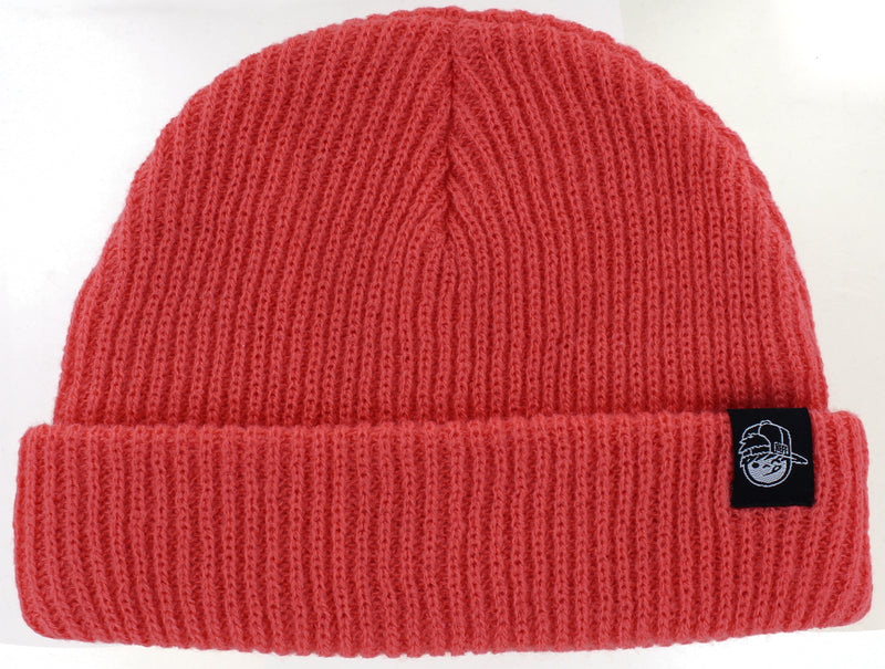 Neff Youth Fold Beanie, Coral, One Size