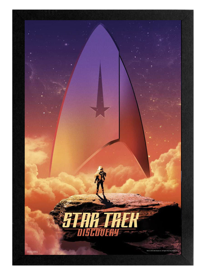 Star Trek Discovery Sky Badge Framed Print