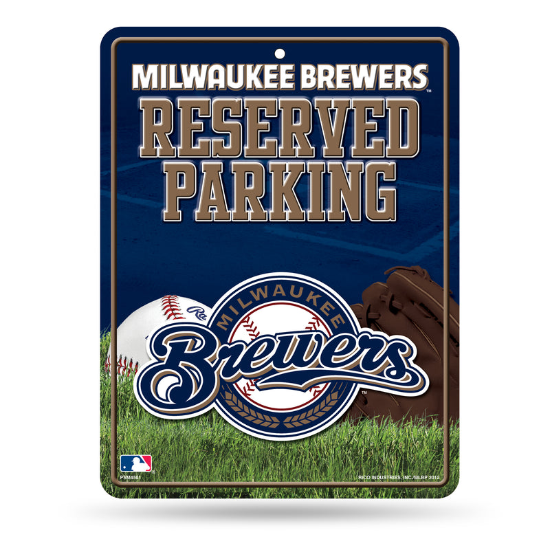 Milwaukee Brewers Reserved Parking Sign