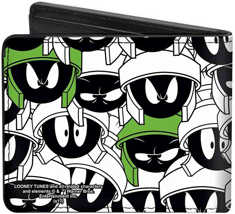 Marvin the Martian Stacked Expressions Bi-Fold Wallet