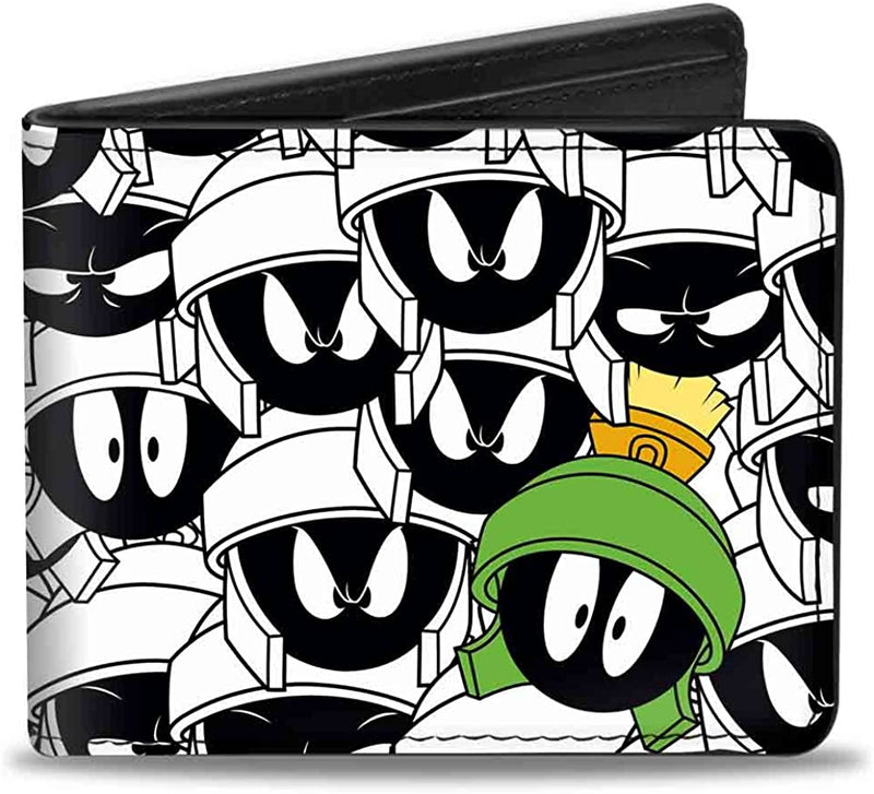 Marvin the Martian Stacked Expressions Bi-Fold Wallet