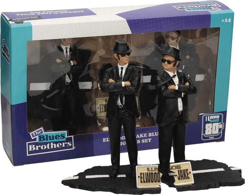 The Blues Brothers Jake and Elwood 7-Inch Movie Icons Statue Set
