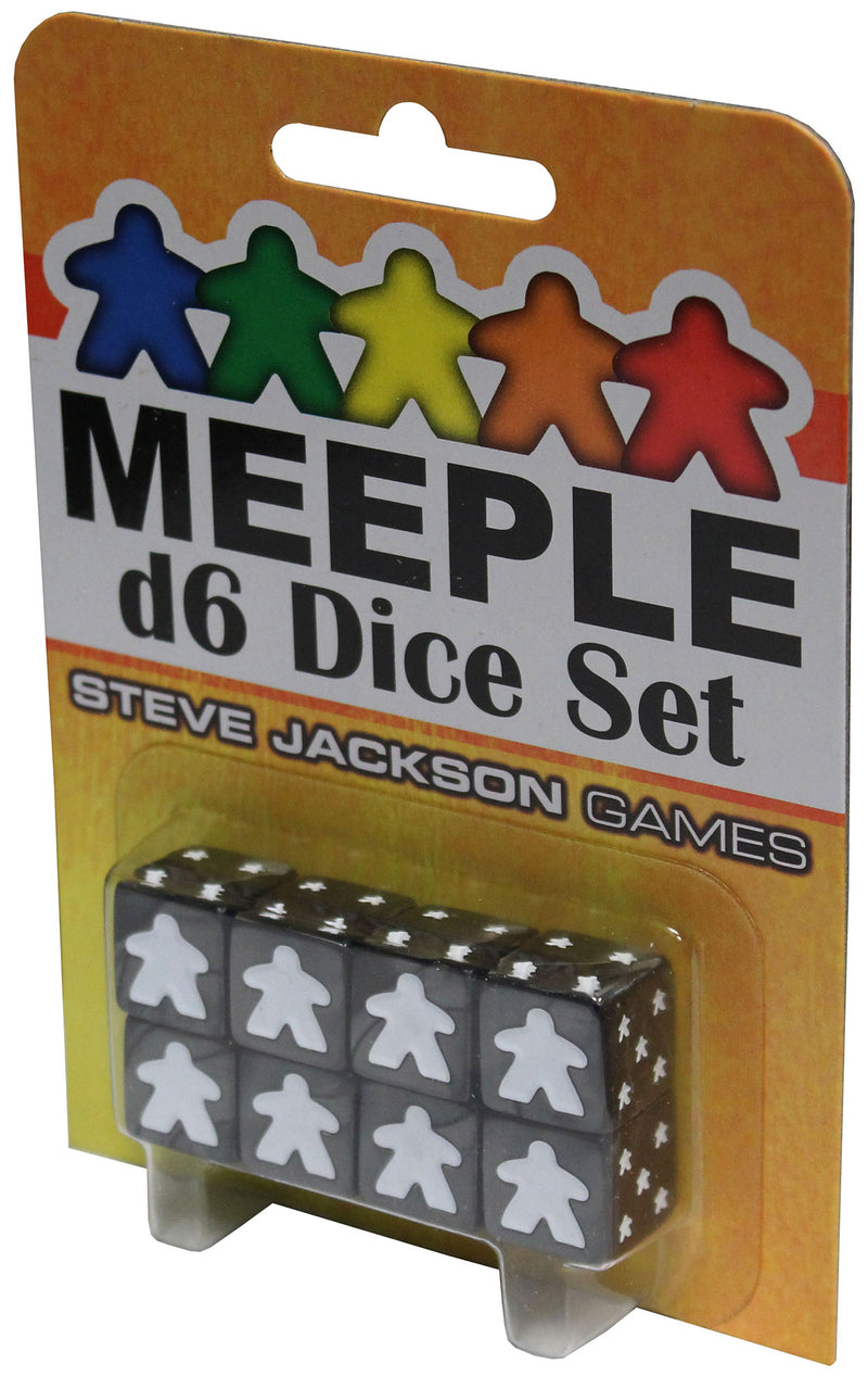 Meeple d6 Dice Set: Black