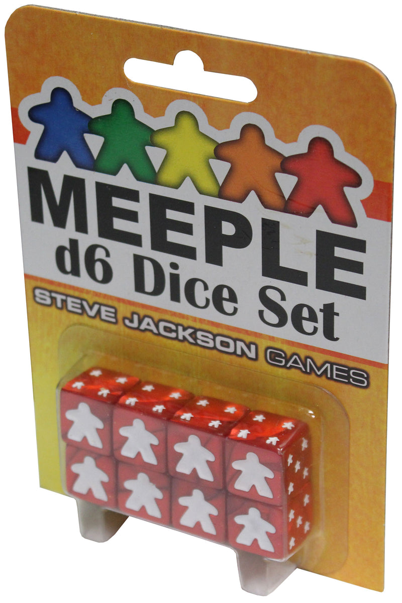 Meeple d6 Dice Set: Red