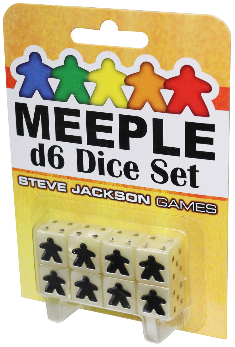 Meeple d6 Dice Set: White