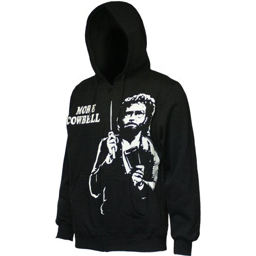 Saturday Night Live More Cowbell Zip Front Hooded Sweatshirt