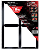 130PT 4-Card Black Border UV ONE-TOUCH Magnetic Holder