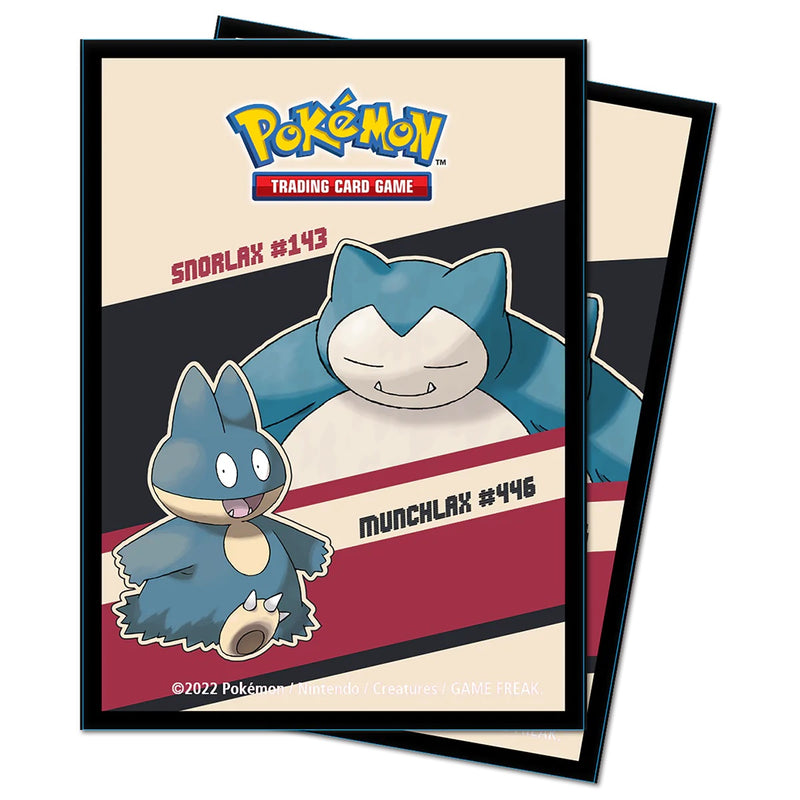 Snorlax and Munchlax Standard Deck Protector Sleeves (65ct) for Pokemon
